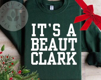 Christmas Vacation Sweatshirt - Funny Clark Griswold Ugly Christmas Sweater, Holiday Crewneck Xmas Shirt for Men & Women