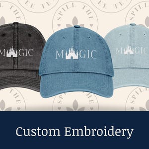 Princess Magic Vakantiehoed Geborduurde Baseballcap Verstelbare Snapback Kasteel Kinderen Bijpassende Hoeden