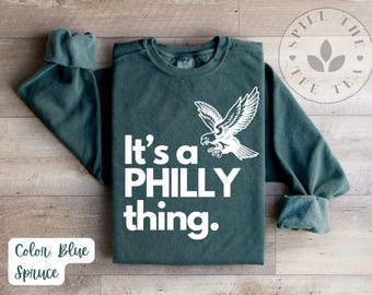 Bluza z kapturem Philadelphia Football: „It's a Philly Thing” unisex z okrągłym dekoltem