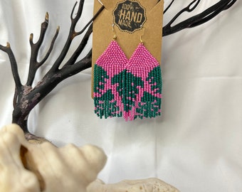 Tropical Monstera in Hot Pink Fuchsia Key West Florida Style