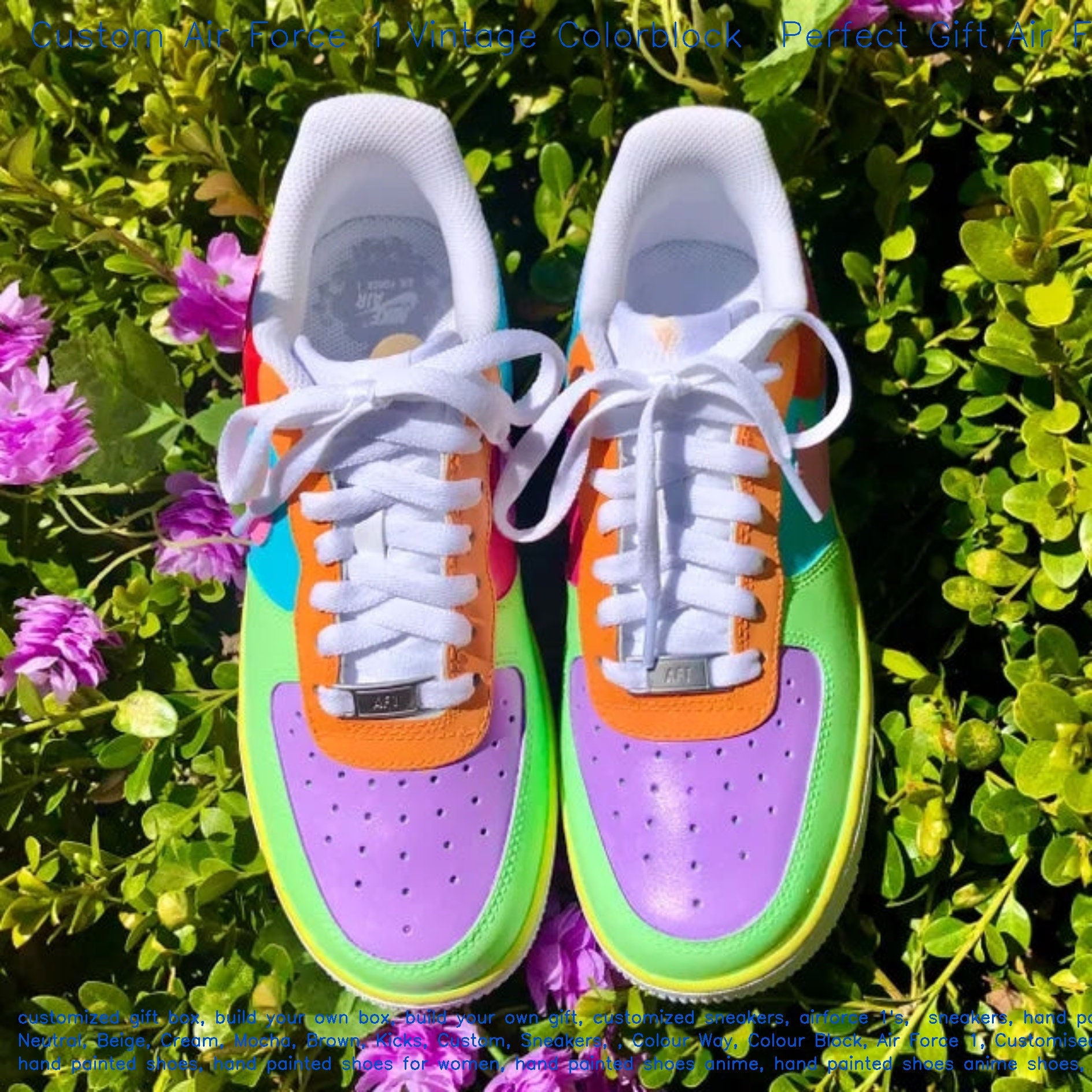 colorblock air force ones