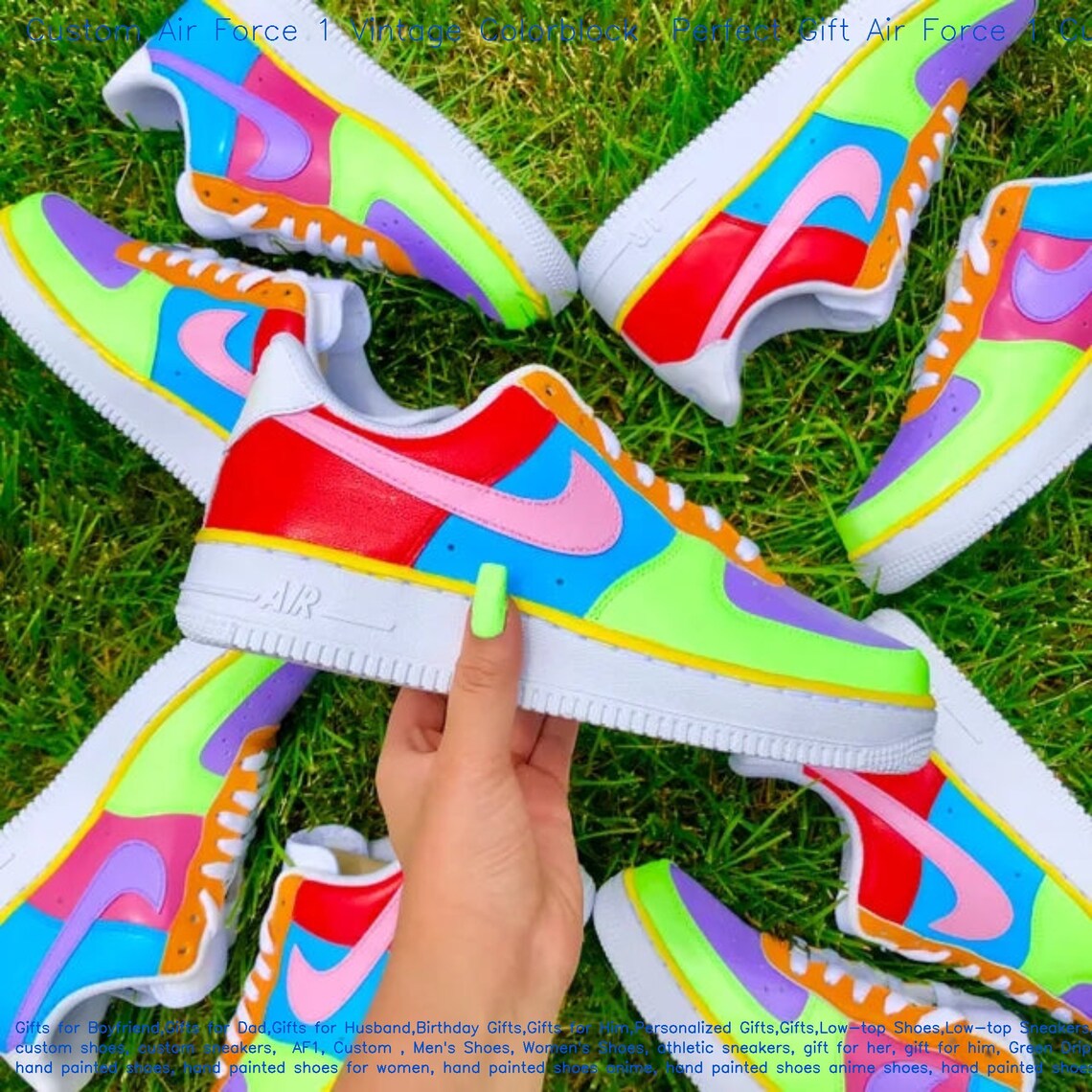 colorblock air force ones