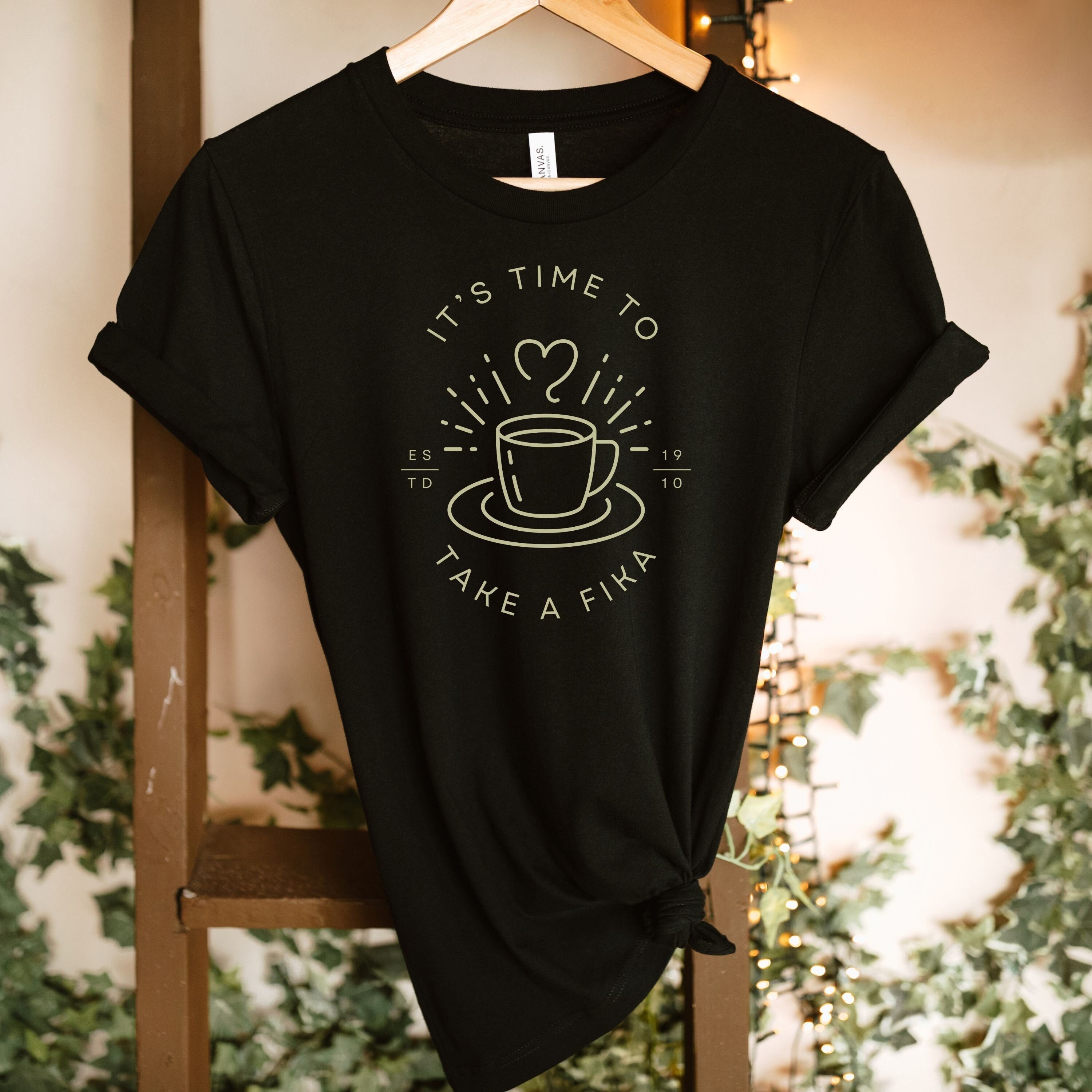 Swedish T shirt Gift Fika Coffee Shirt Scandinavian Gift Swedish Women s T shirt Swedish Coffee Break Coffee Lovers Tshirt Fika Shirt Etsy