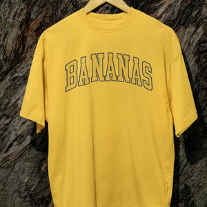 Banana Comfort Colors Shirt, Baseball Shirt, Funny Baseball, Baseball Season, Banana Mascot, Let&#39;s Go Bananas, Mascot Shirt, Oversized, Fan