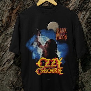 Ozzy Osbourne bark at the moon T shirt Fan Merch Unisex Tee, Music Band Shirt Gift, Rock Concert Outfit, Heavy Metal Apparel, Vintage