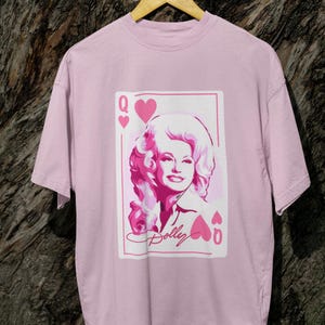 Dolly Parton Shirt on Comfort Colors Queen of Hearts/ cowgirl/ Heavyweight Unisex Crewneck T-shirt