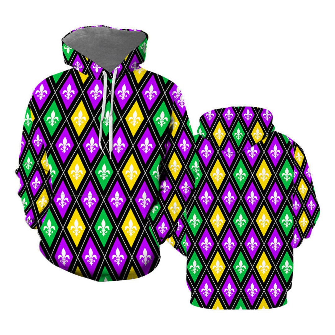 mardi gras sweat suit