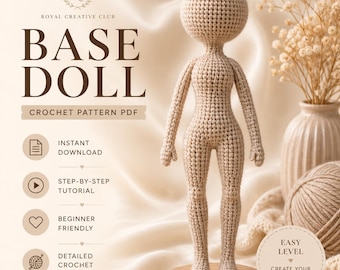Amigurumi Doll Base Crochet Pattern (PDF)