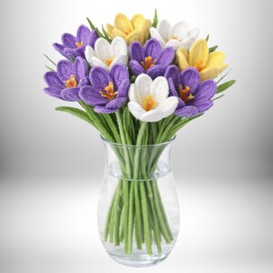 Crochet Crocus Flower Pattern: Photo Tutorial (PDF Download) - Etsy