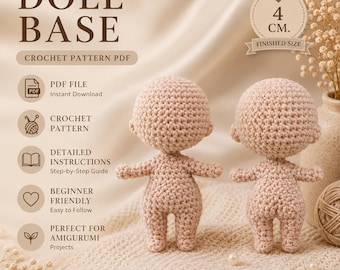 Amigurumi Doll Base Crochet Pattern (PDF)