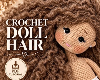 Doll Hair Tutorial: Lark’s Head Knot Method, Curly Yarn Hairstyle