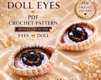 Crochet Eyes Pattern | Amigurumi Dolls and Toys (PDF Pattern)