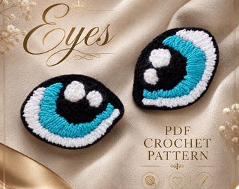 Crochet Eyes Pattern | Amigurumi Dolls and Toys (PDF Pattern)