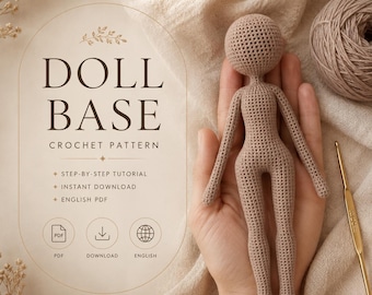 Amigurumi Doll Base Crochet Pattern (PDF)