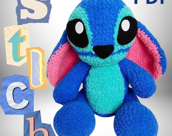 Blue Alien Monster Crochet Pattern: Amigurumi PDF (English Only)
