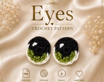 Crochet Eyes Pattern | Amigurumi Dolls and Toys (PDF Pattern)