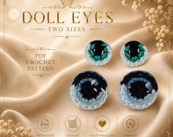 Crochet Eyes Pattern | Amigurumi Dolls, Toys, and Clothing (PDF Pattern)