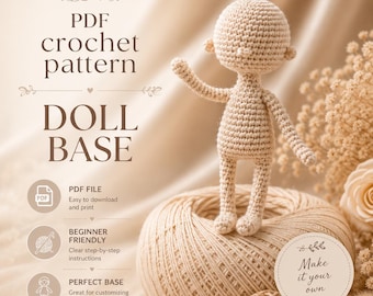 Amigurumi Doll Base Crochet Pattern (PDF)