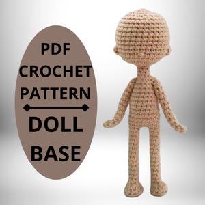 Crochet Doll Base Pattern: Amigurumi PDF with Bonus Legs (English Manual)