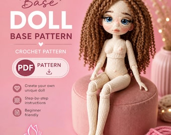 Amigurumi Doll Base Crochet Pattern: English PDF Tutorial