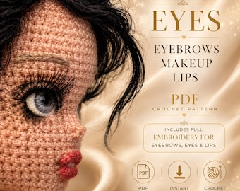 Crochet Eyes Pattern | Amigurumi Dolls, Toys, and Clothing (PDF Pattern)