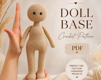 Haakpatroon amigurumi-poppen: 14-inch aanpasbare pop (pdf)