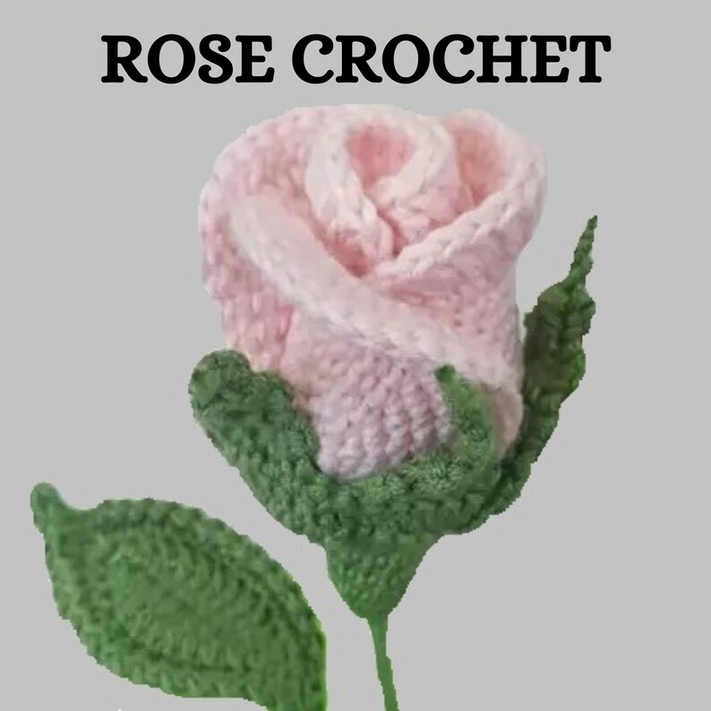 Individual Roses Crochet Crochet Rose Pattern: Photo Tutorial for Decor (PDF Pattern) - Etsy
