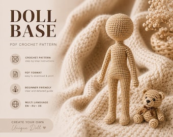 Amigurumi Doll Base Crochet Pattern (PDF)