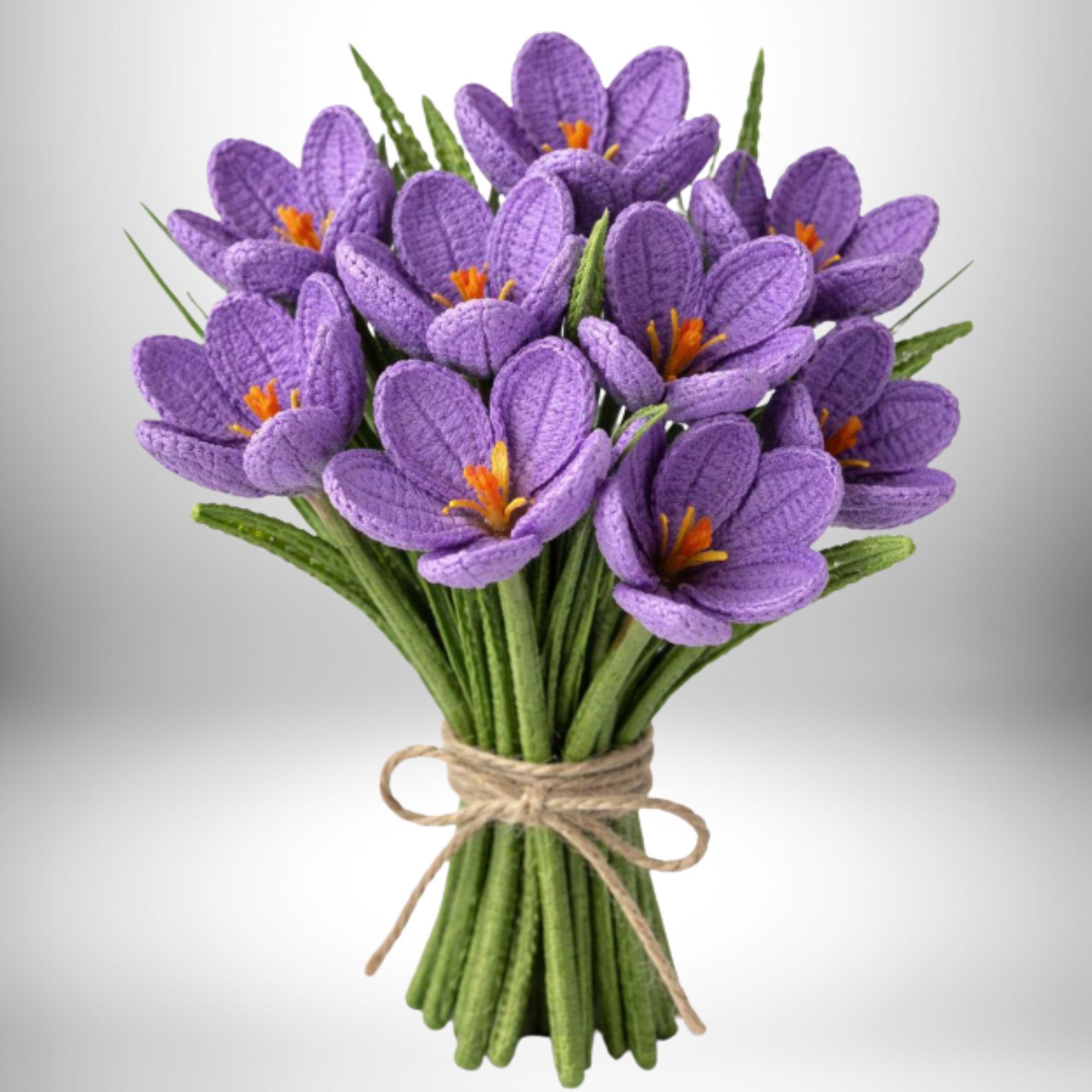 Crochet Crocus Flower Pattern: Photo Tutorial (PDF Download) - Etsy