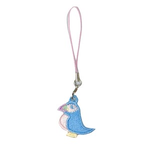 Handmade cute embroidery charm, embroidered puffin bird sea parrot. Unique charm to decorate fashion accessories #embroidery #embroidered #charm #accessories #charms #gift #puffin #christmas #gifts #handmade