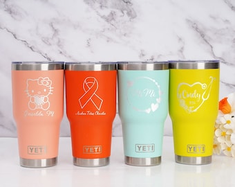 Personalized YETI 30 oz / 20 oz tumbler,Engraved Yeti,Coach gift,Holiday Gift,Custom tumbler,laser engraved,Yeti with Magslider Lid,tumbler