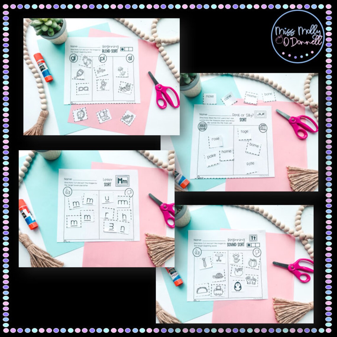 CVC Decoding Words Worksheets, CVC Reading Activities, Kindergarten ...