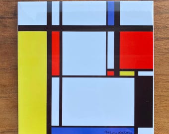 Piastrelle in ceramica artistica Mondrian / Decorazioni geometriche moderne