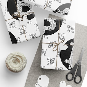 Wrapping Papers, Bitcoin, Gift Wrap, Christmas Paper, Crypto Gift Wrap