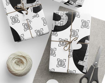 Wrapping Papers, Bitcoin, Gift Wrap, Christmas Paper, Crypto Gift Wrap