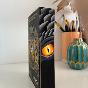 Handpainted Fourth Wing Paperback | Dragon Eye Foreedge Painted Book