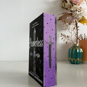 Espada Pintada à Mão Impotente Egde | Livro de Fantasia com Borda Pintada Edição Especial
