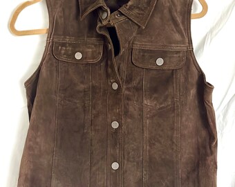 Vintage Women&#39;s Leather Vest
