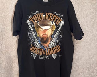 Authentic Toby Keith Locked & Loaded Tour Tshirt