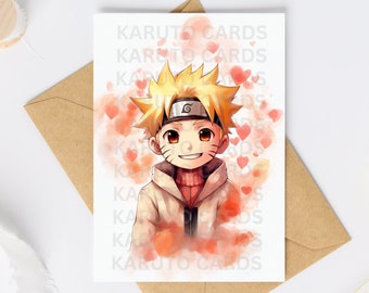 Naruto Valentines Day Card Classroom Valentines Card for Kids Printable ...
