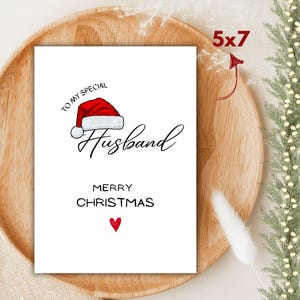 Cartão de Natal para marido, Cartão de Natal para marido, Cartão de Natal para marido, Cartão de Natal romântico para marido, Saudação de Natal para marido