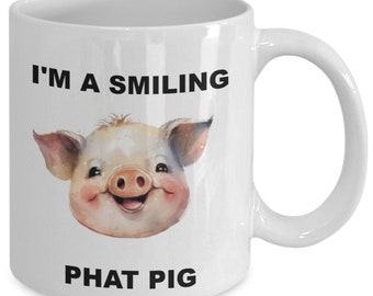 A smiling phat pig