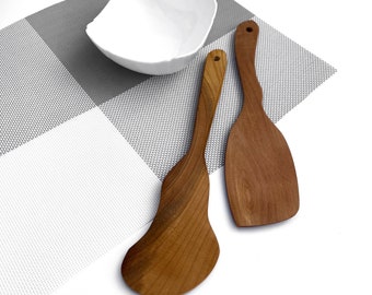 Wooden Spatulas, Kitchen Cooking Spatula, Wooden Spatula Set,  Rustic Utensils, Wooden Kitchenware, Handmade wood Spatula