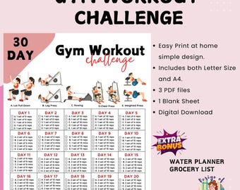 30 Day Gym Gym Workout Program For Female 30 Day Gym Workout