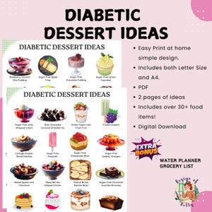 Diabetic Snack Ideas, Diabetic Snack Food List, Diabetes Snacks to Eat, Diabetes Meal Plan - PDF - Low Sugar, Low Carb Snack Recipes