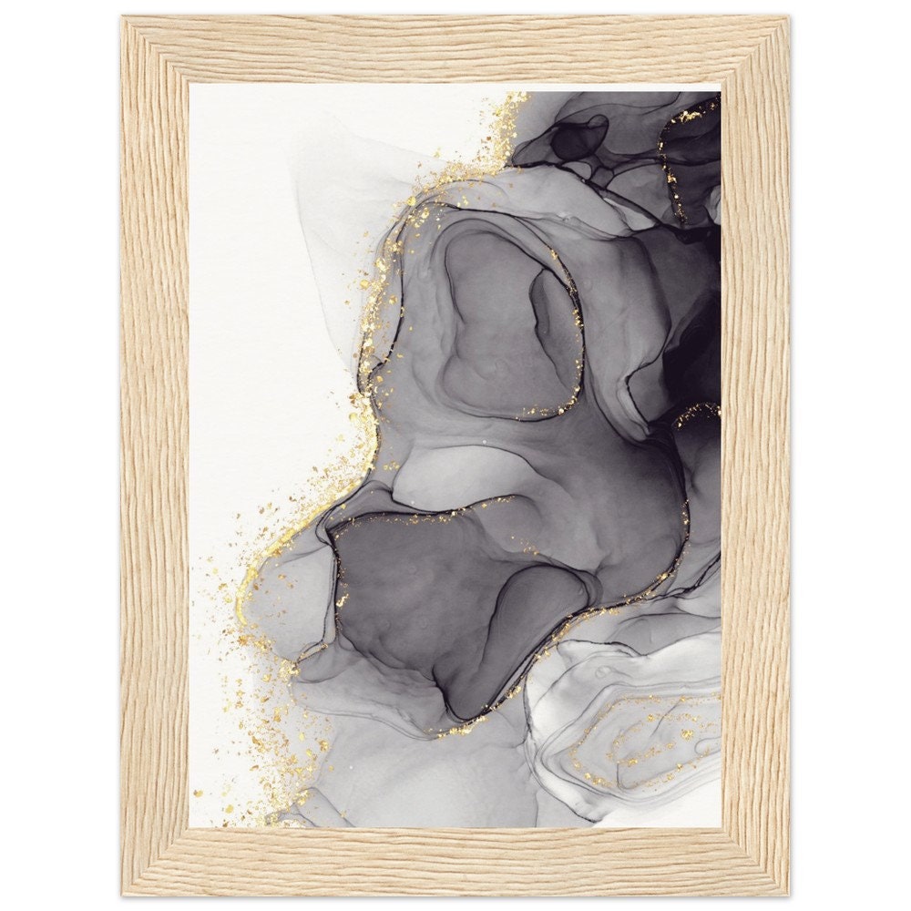 Marcos para cuadros 40 x 50 cm vintage dorado - de madera, con adornos,  dorado, patinado, marco