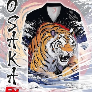 Tiger Hawaiian shirt, Summer Beach Shirt, Short Sleeve Hawaii Shirt