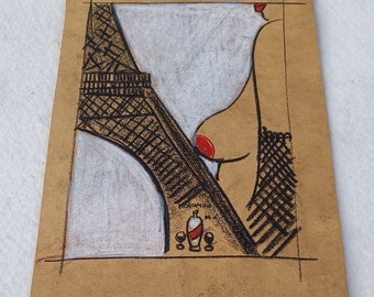 KOLOMON MOORE – Eiffelturm-Zeichnung