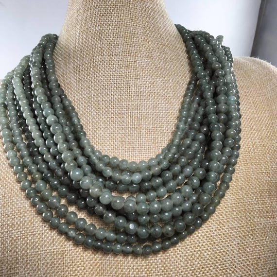 Perline Rotonde Sfuse In Giada Verde, 10 Mm, Perline Di Cristallo - Foto 4