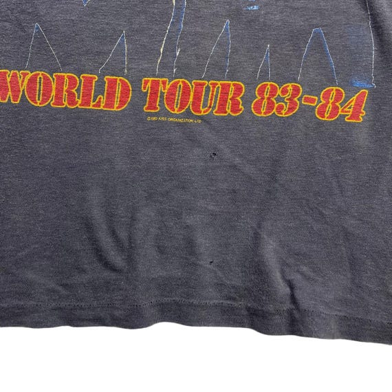 Vintage 80's Kiss World Tour 83-84 T Shirt - Etsy